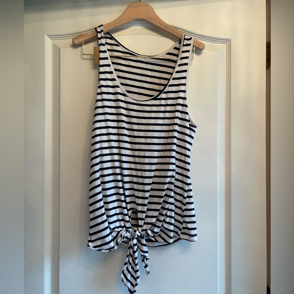 Monrow Striped Tank Top